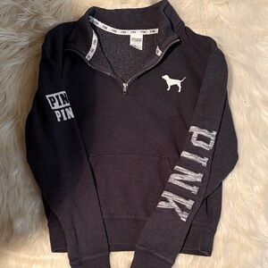 PINK Victoria's Secret Charcoal Zip-Up Sweater for Men